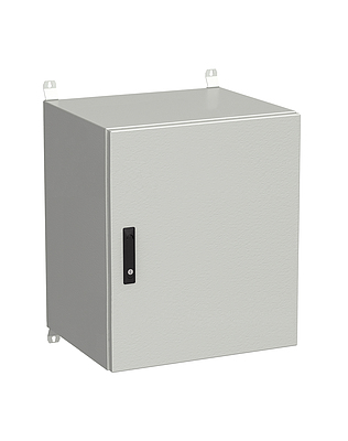 Produkt Naścienna szafa zewnętrzna LC-20 15U 600x500 drzwi blaszane 3 - punktowy zamek LC-20-15U-65-22-G - Solarix - Zewnetrzne z wyższym IP