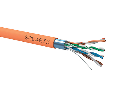 Produkt Instalacyjny kabel Solarix CAT5E FTP LSOHFR B2<sub>ca</sub>-s1,d1,a1 500m SXKD-5E-FTP-LSOHFR-B2ca - Solarix - Kable instalacyjne