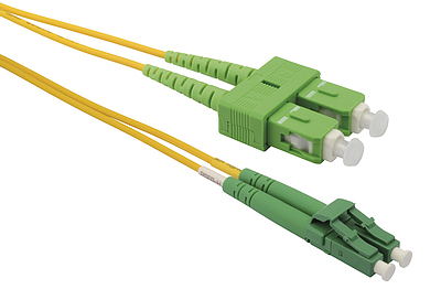 Produkt Patchcord Solarix 9/125 LCapc/SCapc SM OS1 2m duplex SXPC-LC/SC-APC-OS1-2M-D - Solarix - Patchcordy