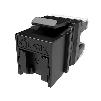 Produkt Szybko-zaciskowy keystone Solarix CAT6 UTP RJ45 czarny SXKJ-6-UTP-BK-NA do kleszczy SXKJ-NA-BU - Solarix - Keystony