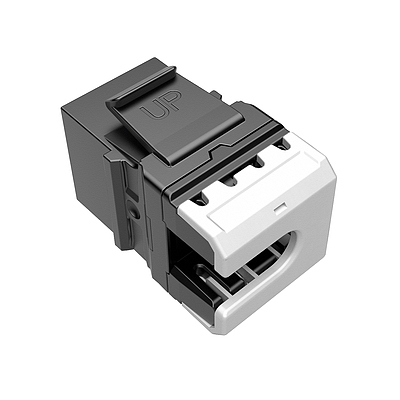 Produkt Szybko-zaciskowy keystone Solarix CAT6 UTP RJ45 czarny SXKJ-6-UTP-BK-NA do kleszczy SXKJ-NA-BU - Solarix - Keystony