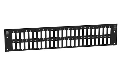 Produkt Panel przełącznicy na 48 adapterów SC duplex - BK - Solarix - Przełącznice światłowodowe