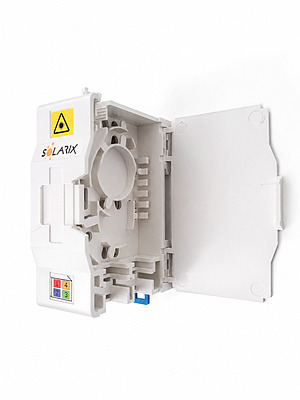 Produkt Skrzynka optyczna na szynę DIN do 4 złączy SC SXOB-SC-DIN-4 - Solarix - Fiber Management