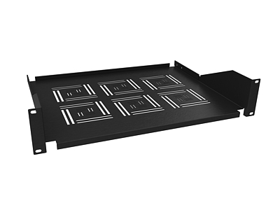 Produkt Półka 19" 2U 350mm BK mocowana do przednich szyn UP-23-B - Solarix - Akcesoria 19"