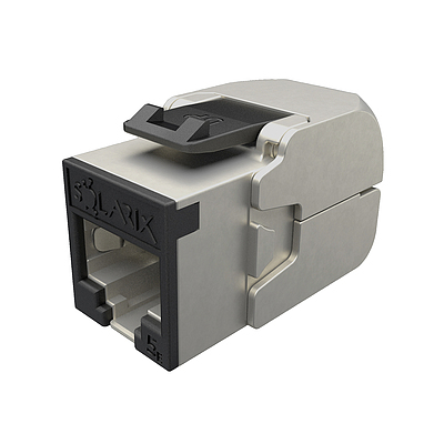 Produkt Samozaciskowy keyston Solarix CAT5E STP SXKJ-5E-STP-RAL-SA, moduły RAL FIT, GROUND LOCK - Solarix - Keystony