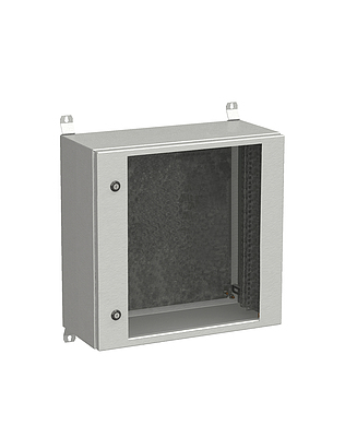 Produkt Naścienna szafa zewnętrzna LC-20 12U 600x300 drzwi szklane 2x1 - punktowy zamek LC-20-12U-63-11-G - Solarix - Zewnetrzne z wyższym IP