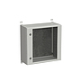 Produkt Naścienna szafa zewnętrzna LC-20 12U 600x300 drzwi szklane 2x1 - punktowy zamek LC-20-12U-63-11-G - Solarix - Zewnetrzne z wyższym IP