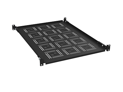 Produkt Półka 19" 1U 650mm BK mocowana do przednich i tylnich szyn UP-16-B - Solarix - Akcesoria 19"