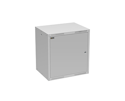 Produkt Szafa naścienna GrandN DUO 12U 450mm,drzwi blaszane, RAL 7035, GrandND-12U-645-21-G - Solarix - Naścienne 19"