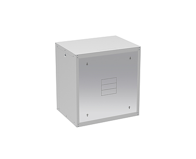 Produkt Szafa naścienna GrandN DUO 12U 450mm,drzwi blaszane, RAL 7035, GrandND-12U-645-21-G - Solarix - Naścienne 19"