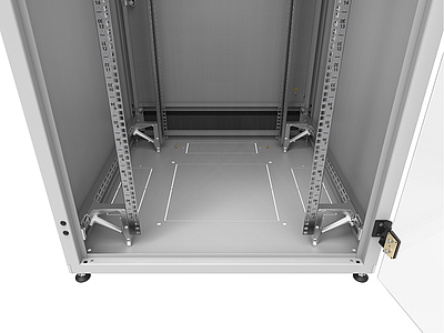 Produkt Szafa LC-50 42U, 800x800 RAL 7035, szklane drzwi - Solarix - Stojące 19"