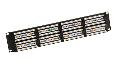 Produkt 19" patch panel Solarix 48 x RJ45 CAT6 UTP 350 MHz 2U czarny SX48-6-UTP-BK - Solarix - Patch panele