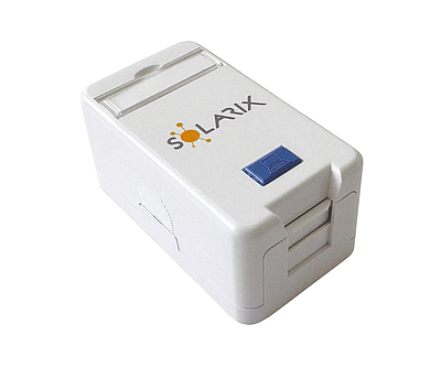 Produkt Gniazdo modularne Solarix na 1 keyston na tynk SXMO-1-0-WH - Solarix - Gniazdka