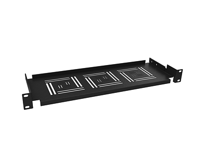 Produkt Półka 19" 1U 150mm BK mocowana do przednich szyn UP-01-B - Solarix - Akcesoria 19"