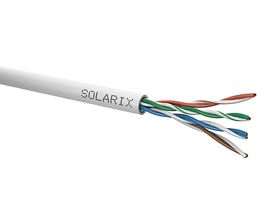 Produkt Kabel instalacyjny Solarix CAT5E UTP PVC E<sub>ca</sub> 100m/box SXKD-5E-UTP-PVC - Solarix - Kable instalacyjne