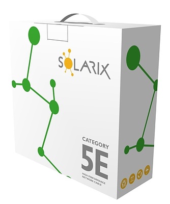 Produkt Kabel instalacyjny Solarix CAT5E UTP PVC E<sub>ca</sub> 100m/box SXKD-5E-UTP-PVC - Solarix - Kable instalacyjne