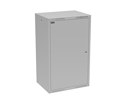 Produkt Szafa naścienna GrandN DUO 20U 450mm, drzwi blaszane, RAL 7035, GrandND-20U-645-21-G - Solarix - Naścienne 19"