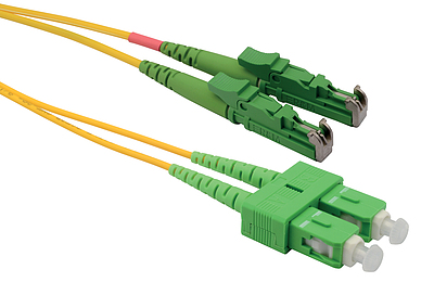 Produkt Patchcord światłowodowy 9/125 E2000apc/SCapc SM OS 3m duplex SXPC-E2000/SC-APC-OS-3M-D - Solarix - Patchcordy