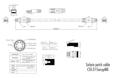 Produkt Patchcord CAT5E SFTP PVC 15m niebieski snag-proof C5E-315BU-15MB - Solarix - Patchcordy