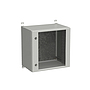 Produkt Naścienna szafa zewnętrzna LC-20 12U 600x400 drzwi szklane 2x1 - punktowy zamek LC-20-12U-64-11-G - Solarix - Zewnetrzne z wyższym IP