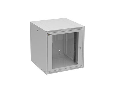 Produkt Szafa naścienna  GrandN DUO 12U 600mm, drzwi szklane, RAL 7035, GrandND-12U-66-11-G - Solarix - Naścienne 19"