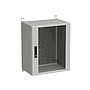 Produkt Naścienna szafa zewnętrzna LC-20 15U 600x400 drzwi szklane 3 - punktowy zamek LC-20-15U-64-12-G  - Solarix - Zewnetrzne z wyższym IP