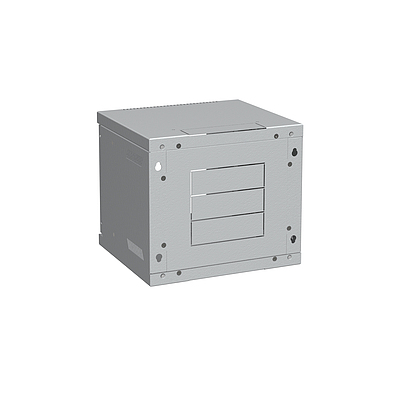 Produkt Naścienna 10" szafa 4U RAL 7035 szklane drzwi LC-10-04-11-G - Solarix - Naścienne 10"
