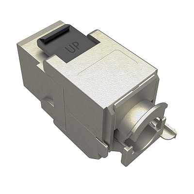 Produkt Samozaciskowy keystone Solarix CAT6 STP RJ45 SXKJ-6-STP-BK-SA - Solarix - Keystony