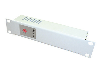 Produkt  Termostat grzewczy 1U bimetalowy RAL 7035  do 19" szyn, BTR-10-H-G - Solarix - Zewnetrzna IP55 z izolacją