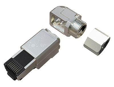 Produkt Konektor MPTL 90° RJ45 CAT6A STP samozaciskowy SXRJ45-6A-STP-BK-SA-U - Solarix - Konektory