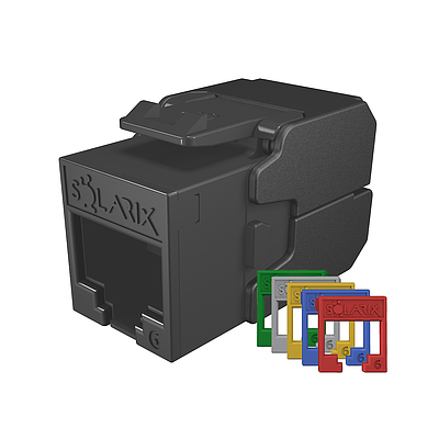 Produkt Samozaciskowy keyston Solarix CAT6 UTP SXKJ-6-UTP-RAL-SA, moduły RAL FIT, SECURE CAP  - Solarix - Keystony