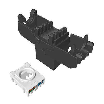 Produkt Samozaciskowy keyston Solarix CAT6 UTP SXKJ-6-UTP-RAL-SA, moduły RAL FIT, SECURE CAP  - Solarix - Keystony