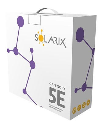 Produkt Kabel instalacyjny Solarix CAT5E UTP LSOH  D<sub>ca</sub>-s1,d2,a1 350 MHz box 100m SXKD-5E-UTP-LSOH - Solarix - Kable instalacyjne