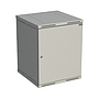 Produkt Szafka naścienna nitowana SENSA 15U 600mm, drzwi blaszane, RAL 7035, SENSA-15U-66-21-G - Solarix - Naścienne 19"