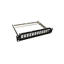 Produkt 10" modularny nieobłożony patch panel Solarix 12 portowy 1U SX12M-0-STP-BK-UNI-N-10 - Solarix - Patch panele