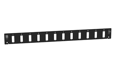 Produkt Panel przełącznicy 1U na 12 adapterów SC duplex - BK v2 FP2-1U-12SCD-B - Solarix - Przełącznice światłowodowe