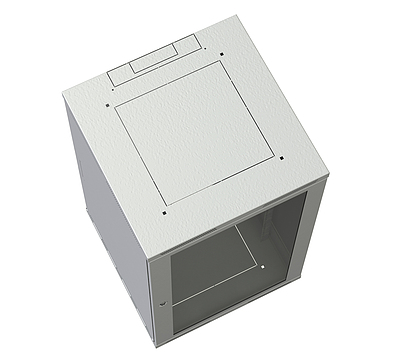 Produkt Szafka naścienna nitowana SENSA 21U 600mm, drzwi blaszane, RAL 7035, SENSA-21U-66-21-G - Solarix - Naścienne 19"
