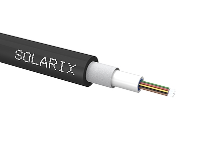 Produkt Uniwersalny kabel światłowodowy CLT Solarix 12wł 9/125 LSOH E<sub>ca</sub> czarny SXKO-CLT-12-OS-LSOH - Solarix - Światłowody
