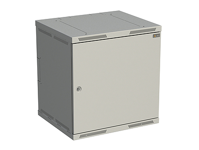 Produkt Szafka naścienna nitowana SENSA 12U 500mm, drzwi blaszane, RAL 7035 SENSA-12U-65-21-G - Solarix - Naścienne 19"