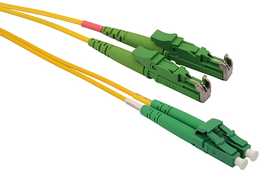 Produkt Patchcord światłowodowy 9/125 E2000apc/LCapc SM OS 1m duplex SXPC-E2000/LC-APC-OS-1M-D - Solarix - Patchcordy