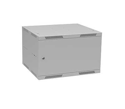 Produkt Szafa naścienna składana SENSA LITE 6U 450mm, drzwi blaszane, RAL 7035, SENSA-L-6U-545-21-G - Solarix - Naścienne 19"