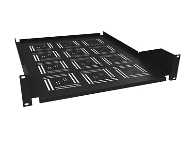 Produkt Półka 19" 2U 550mm BK  mocowana do przednich szyn UP-25-B - Solarix - Akcesoria 19"