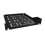 Produkt Półka 19" 2U 550mm BK  mocowana do przednich szyn UP-25-B - Solarix - Akcesoria 19"