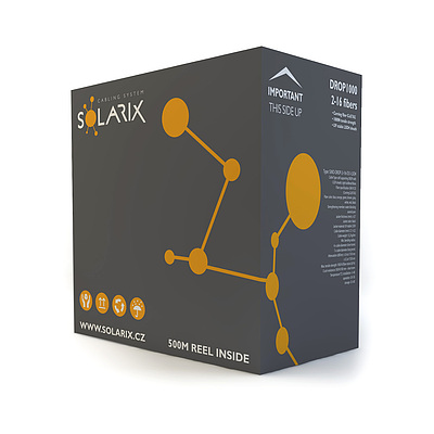 Produkt DROP1000 kabel Solarix 16wł 9/125, 3,6 mm LSOH E<sub>ca</sub> czarny 500m SXKO-DROP-16-OS-LSOH - Solarix - Światłowody