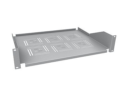 Produkt Półka 19" 2U 350mm RAL 7035 mocowana do przednich szyn UP-23-G - Solarix - Akcesoria 19"