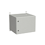 Produkt Naścienna szafa zewnętrzna LC-20 9U 600x500 drzwi blaszane 2x1 - punktowy zamek LC-20-9U-65-21-G - Solarix - Zewnetrzne z wyższym IP