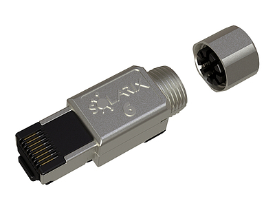 Produkt Konektor MPTL RJ45 CAT6 STP samozaciskowy SXRJ45-6-STP-BK-SA-N - Solarix - Konektory