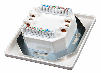 Produkt Gniazdko Solarix CAT5E UTP 2 x RJ45 pod tynk, białe SX9-2-5E-UTP-WH - Solarix - Gniazdka