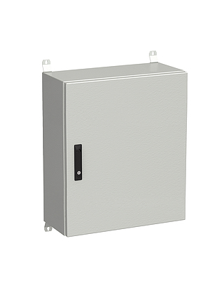 Produkt Naścienna szafa zewnętrzna LC-20 15U 600x300 drzwi blaszane 3 - punktowy zamek LC-20-15U-63-22-G - Solarix - Zewnetrzne z wyższym IP