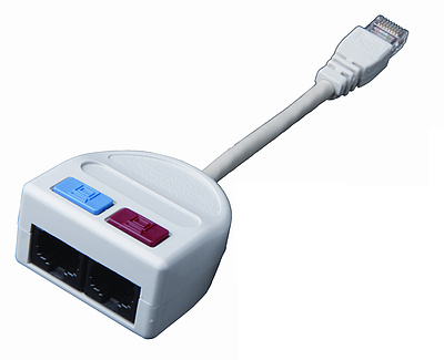 Produkt Rozdzielacz komputer/komputer 2x RJ45 UTP T-MOD 3-U5 - Solarix - Rozgałęźniki